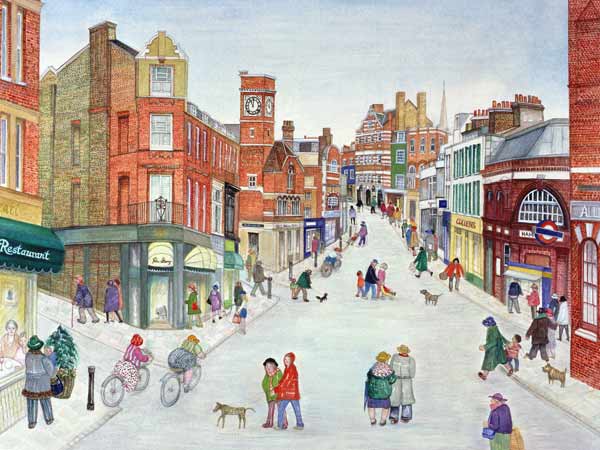Heath Street, Hampstead von  Gillian  Lawson