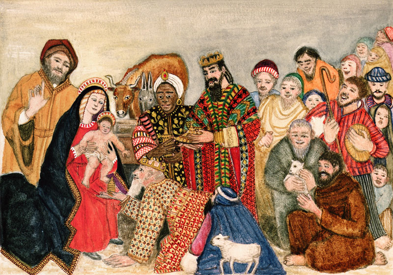 Nativity Scene  von  Gillian  Lawson