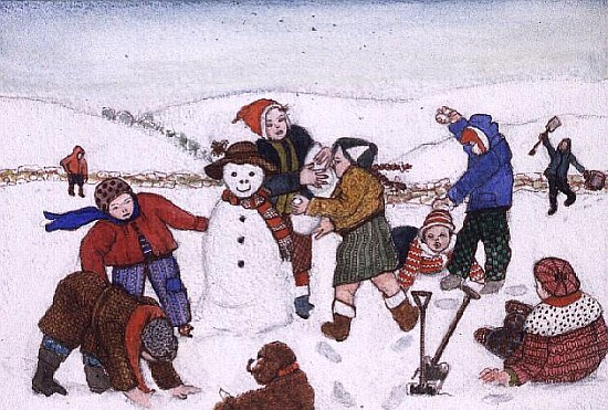 Playing in the Snow  von  Gillian  Lawson