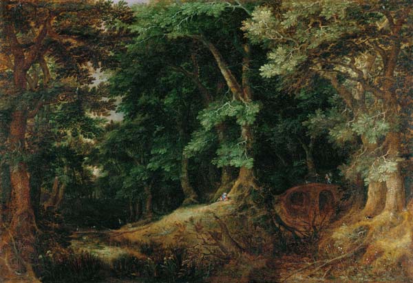 “Waldlandschaft”, 1598. von Gillis van III Coninxloo