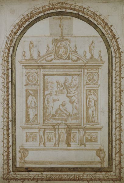 St. Peter Fishing, study for the Altar of the Vasari Family in Arezzo von Giorgio Vasari