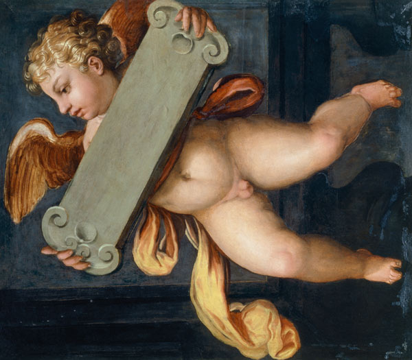 Putto mit Tafel von Giorgio Vasari