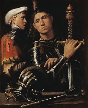 Bildnis eines Kriegers und eines Stallknechtes