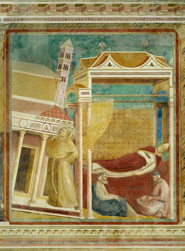 Der Traum des Papstes Innozenz III. von Giotto (di Bondone)