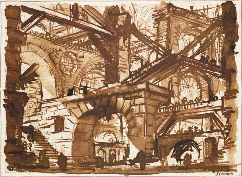 Drawing of an Imaginary Prison von Giovanni Battista Piranesi