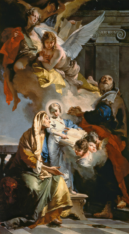 G.B.Tiepolo, Erziehung Jungfrau Maria von Giovanni Battista Tiepolo