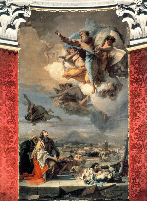 G.B.Tiepolo, Fuerbitte der Hl.Thekla von Giovanni Battista Tiepolo