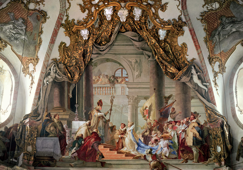 Marriage of Frederick I (c.1123-90) Barbarossa and Beatrice I (1145-84) von Giovanni Battista Tiepolo