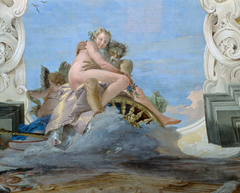 Pluto Raping Proserpine (fresco) von Giovanni Battista Tiepolo