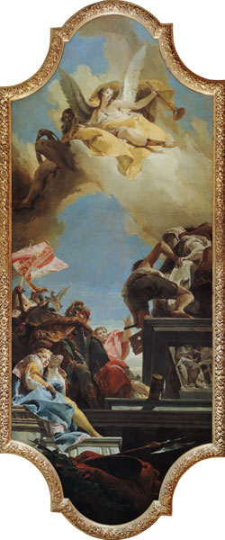 Die Errichtung der Statue für eine Kaiserin von Giovanni Battista Tiepolo