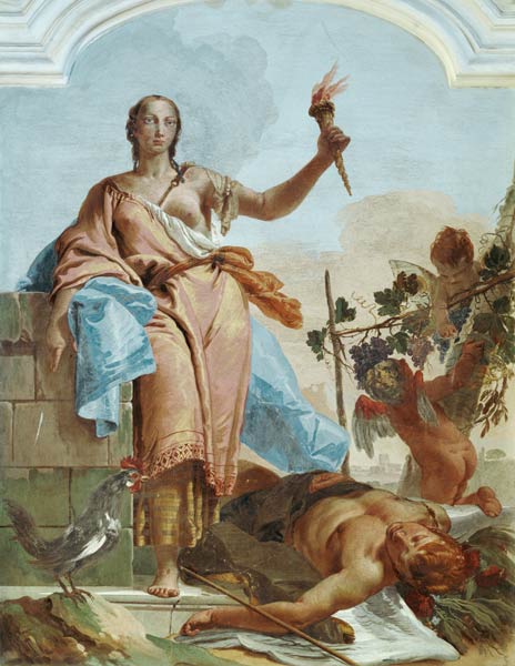 Industry Triumphing over Laziness von Giovanni Battista Tiepolo