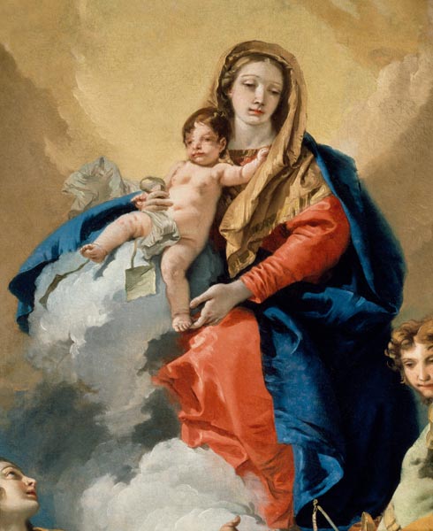G.D.Tiepolo, Madonna mit Kind von Giovanni Battista Tiepolo