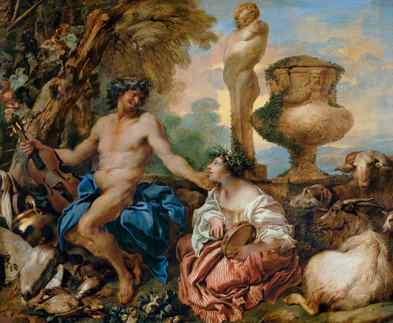 Faun und Schäferin von Giovanni Benedetto Castiglione