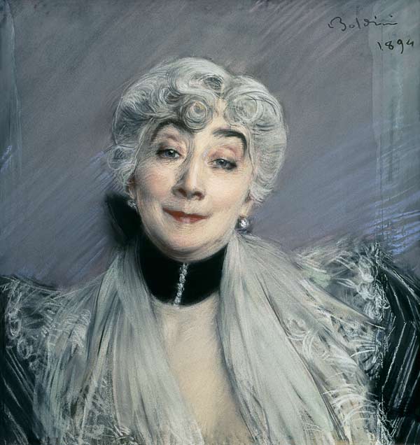 Portrait of the Countess de Martel de Janville, known as Gyp (1850-1932) von Giovanni Boldini