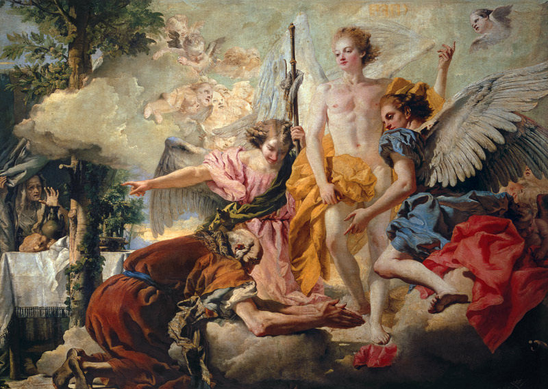G.D.Tiepolo, Drei Engel bei Abraham von Giovanni Domenico Tiepolo