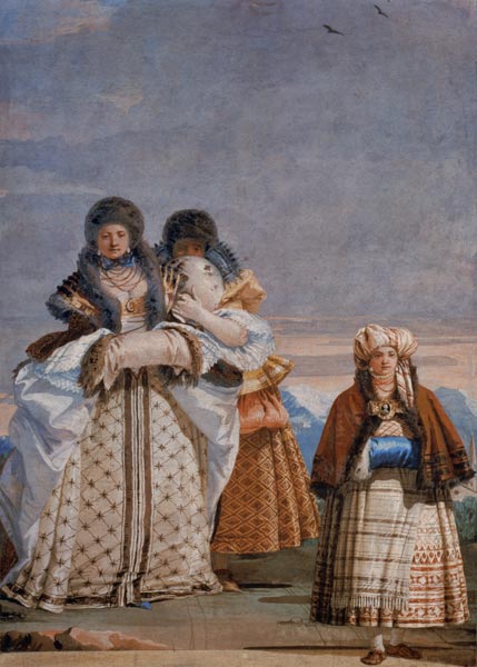 A Winter Stroll from the 'Foresteria' ( 1757 von Giovanni Domenico Tiepolo