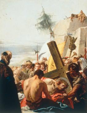 Christus stürzt zum dritten Mal unter dem Kreuz