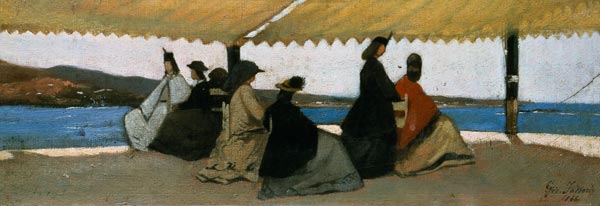 The Rotunda at Palmieri von Giovanni Fattori