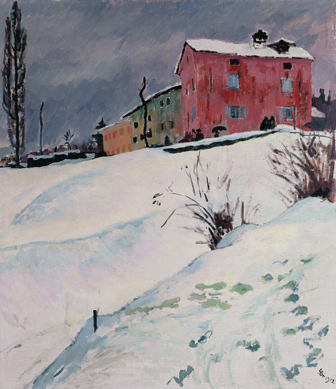 La Casa Rossa von Giovanni Giacometti