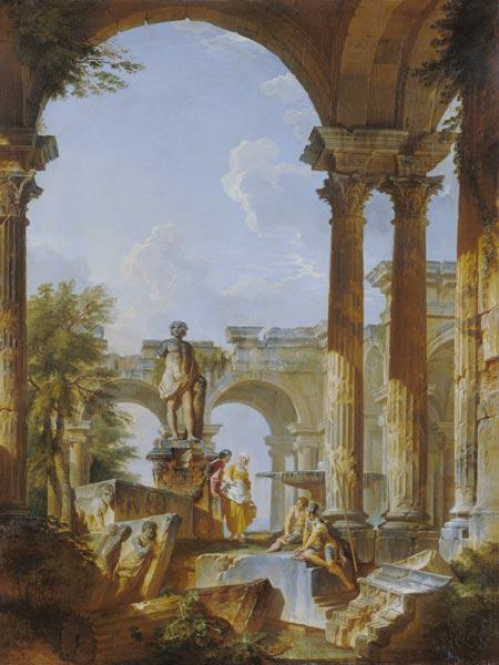 G.P.Pannini, Ideal view with ruins