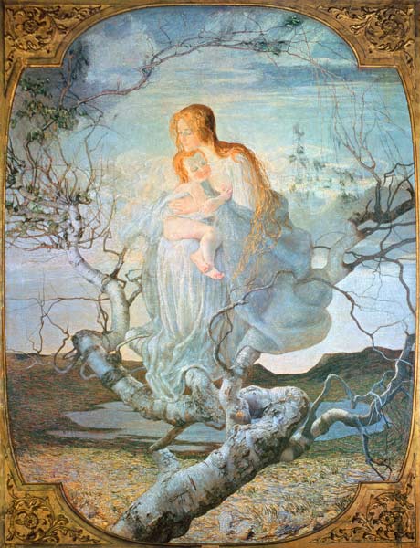 The Angel of Life von Giovanni Segantini