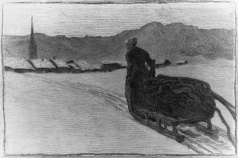 Rückkehr vom Wald von Giovanni Segantini