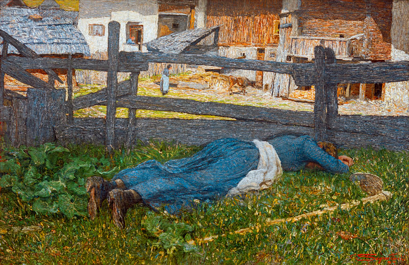 Schattiger Ruheplatz. von Giovanni Segantini