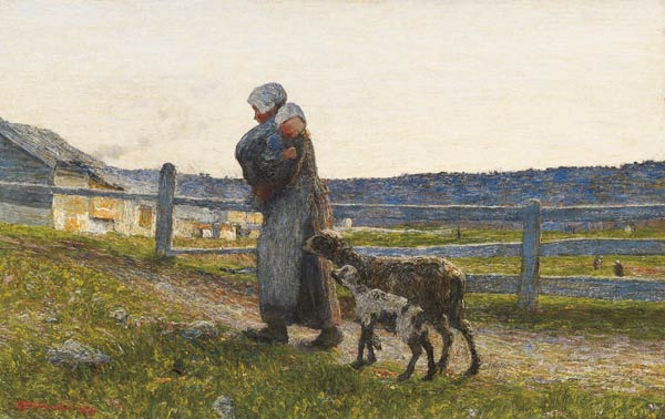 Le due madri von Giovanni Segantini