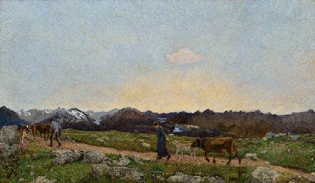 G.Segantini,Natur (Alpen-Triptychon)
