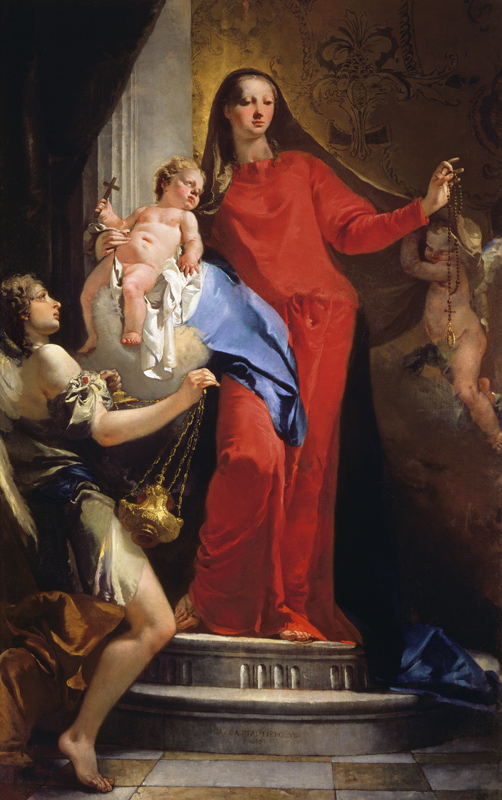 Madonna of the Rosary von Giovanni Battista (Giambattista) Tiepolo