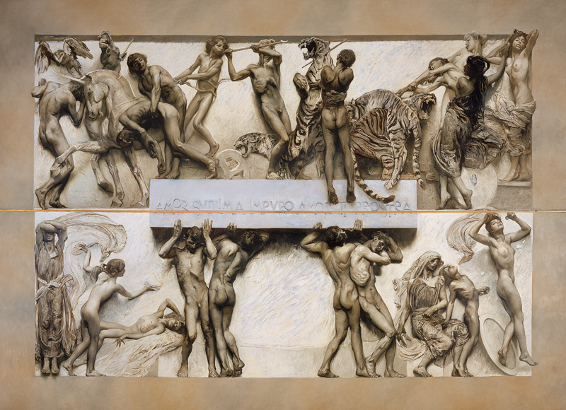 Love, from the Cycle of Human Life von Giulio Aristide Sartorio