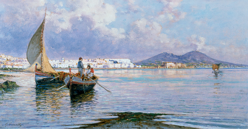 Naples, from Mergellina von Giuseppe Carelli