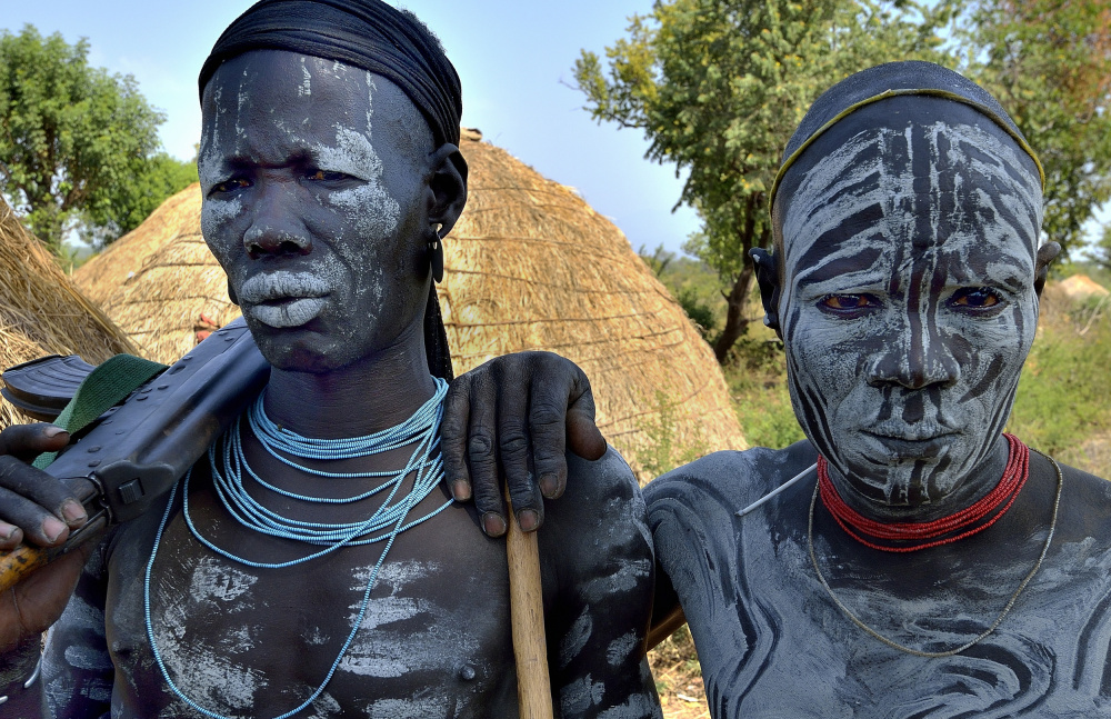 Mursi warriors von Giuseppe DAmico