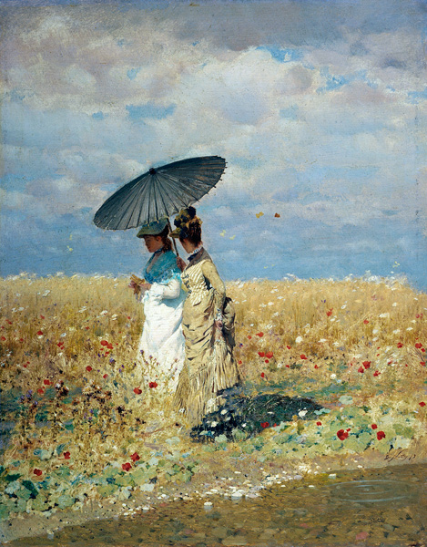 A field of wheat von Giuseppe de Nittis