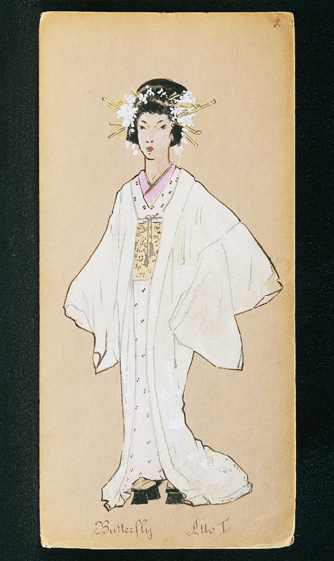 Costume for Butterfly in Act I of Madama Butterfly by Giacomo Puccini von Giuseppe Palanti