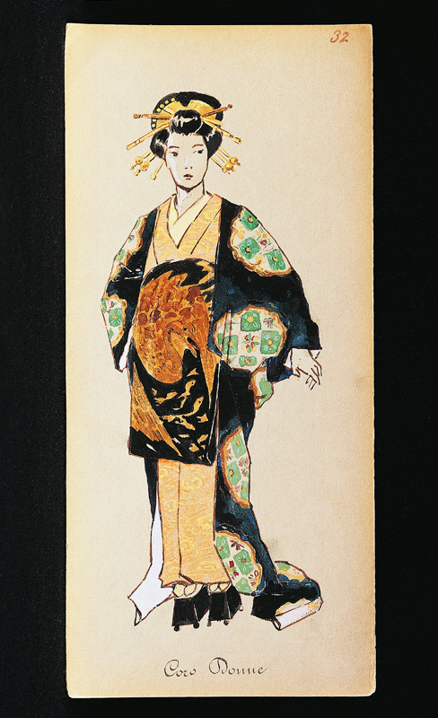 Costume for member of female chorus from Madama Butterfly by Giacomo Puccini von Giuseppe Palanti