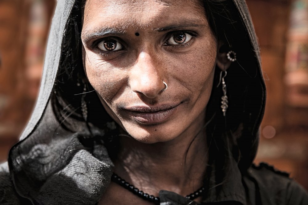 Ritratto di donna a Pushkar von Gloria Staffa