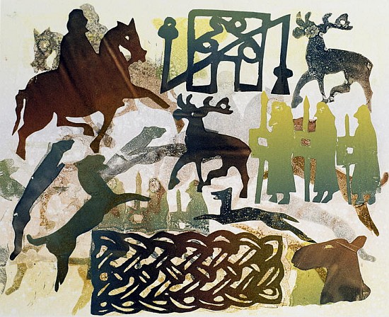 Ancient Travellers, 1995 (monotype)  von Gloria  Wallington