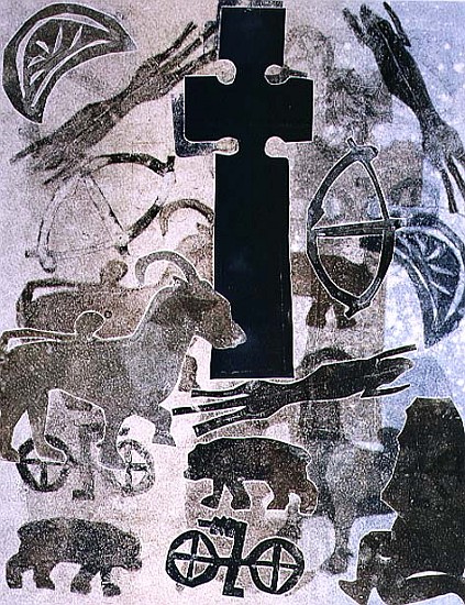 St. Vigeans, 1993 (monotype)  von Gloria  Wallington