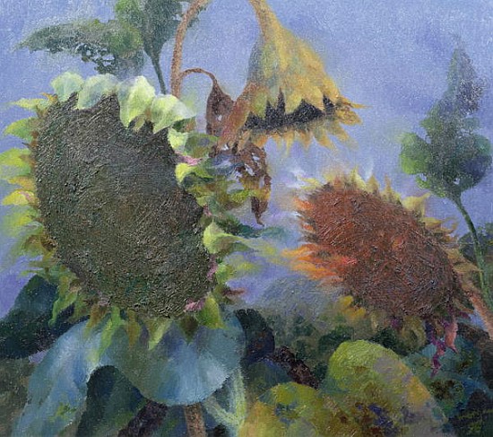 The Green Man at Seedtime, 1996 (oil on canvas)  von Glyn  Morgan