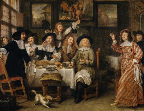 The Artists' Meal von Gonzales Coques