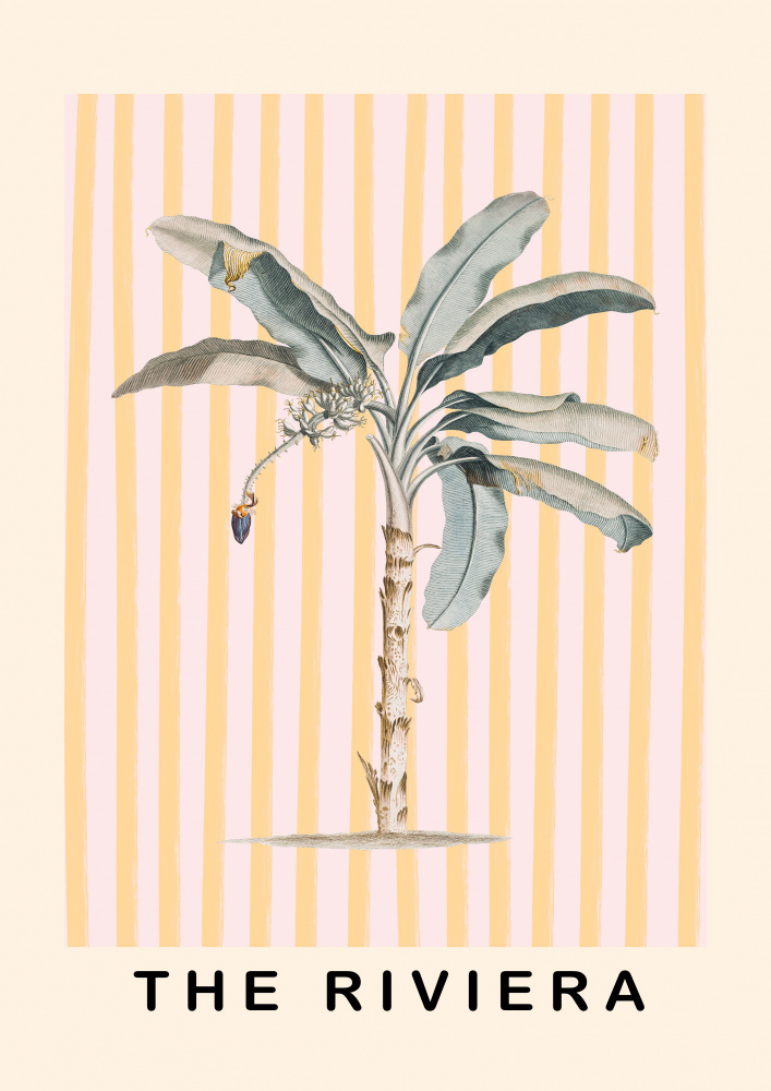 Pink and Yellow Palm Tree von Grace Digital Art Co
