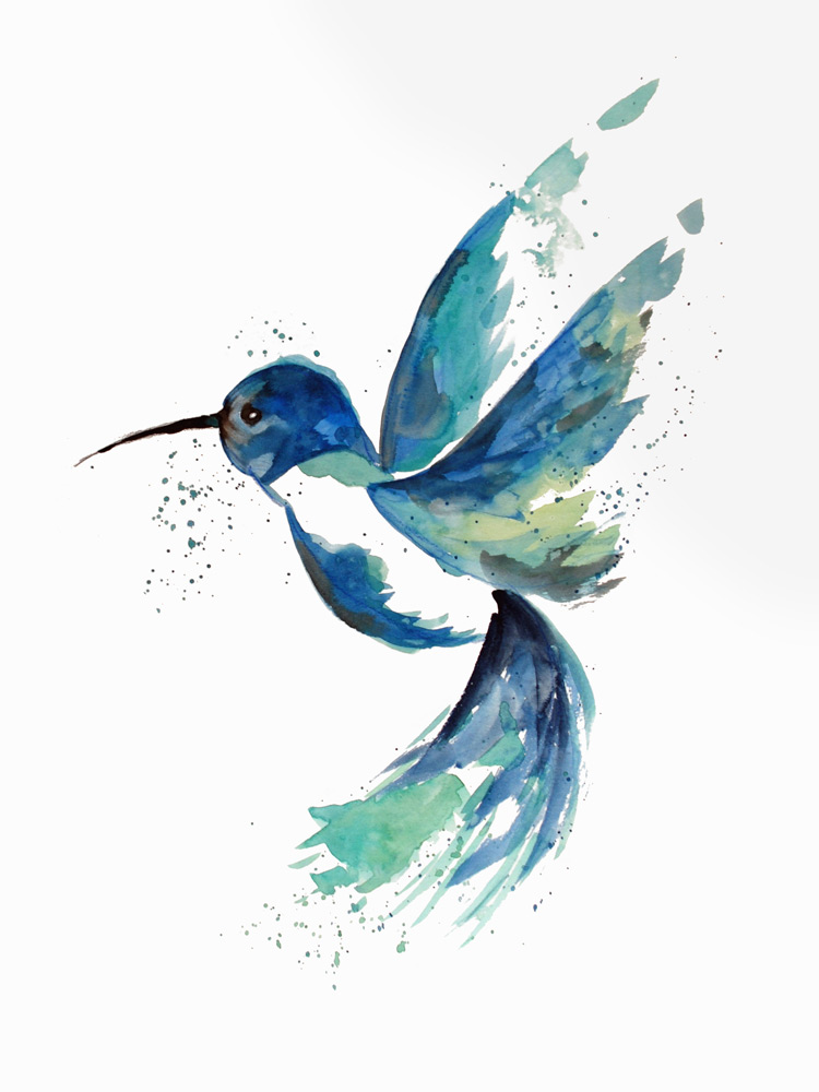 Blue Hummingbird von Sebastian  Grafmann
