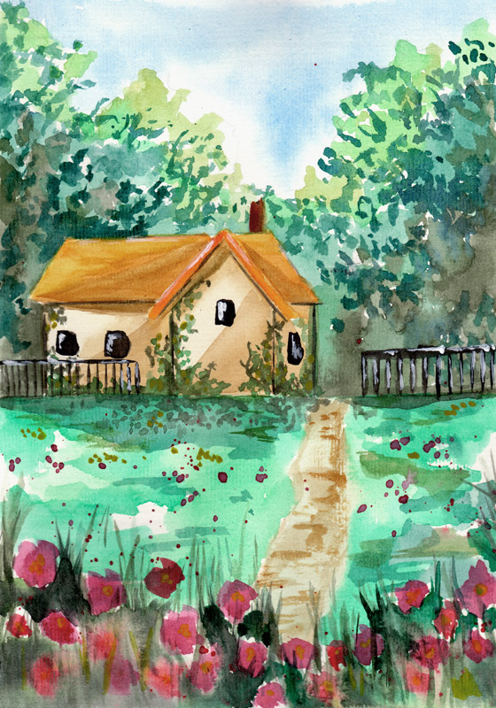 Kleines Gartenhaus von Sebastian  Grafmann