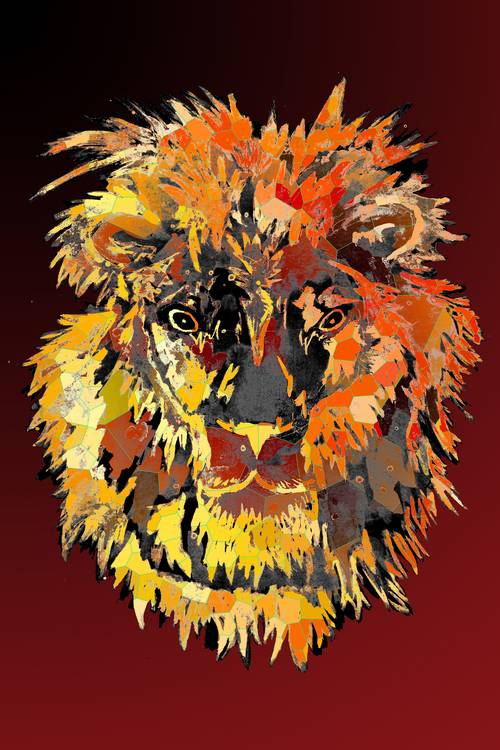 Lion Head King of Africa von Sebastian  Grafmann