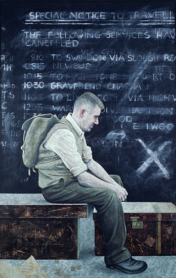 Signpost, 1977 (acrylic & mixed media on canvas)  von Graham  Dean