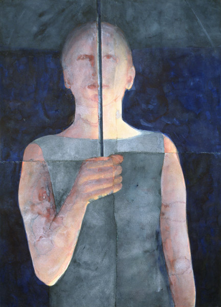 Umbrella, 2004-06 (w/c on handmade Indian paper)  von Graham  Dean