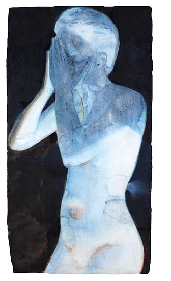 White Lights I (and on handmade indian rag paper) von Graham  Dean