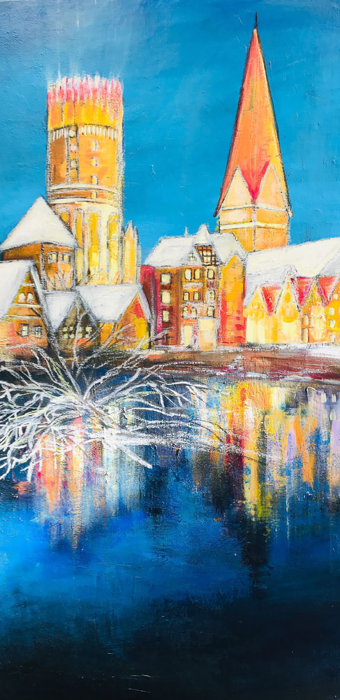 Weihnachtszeit in Lüneburg von Karin Greife