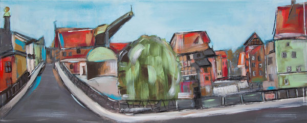 Lüneburg Stint 20er Jahre von Karin Greife